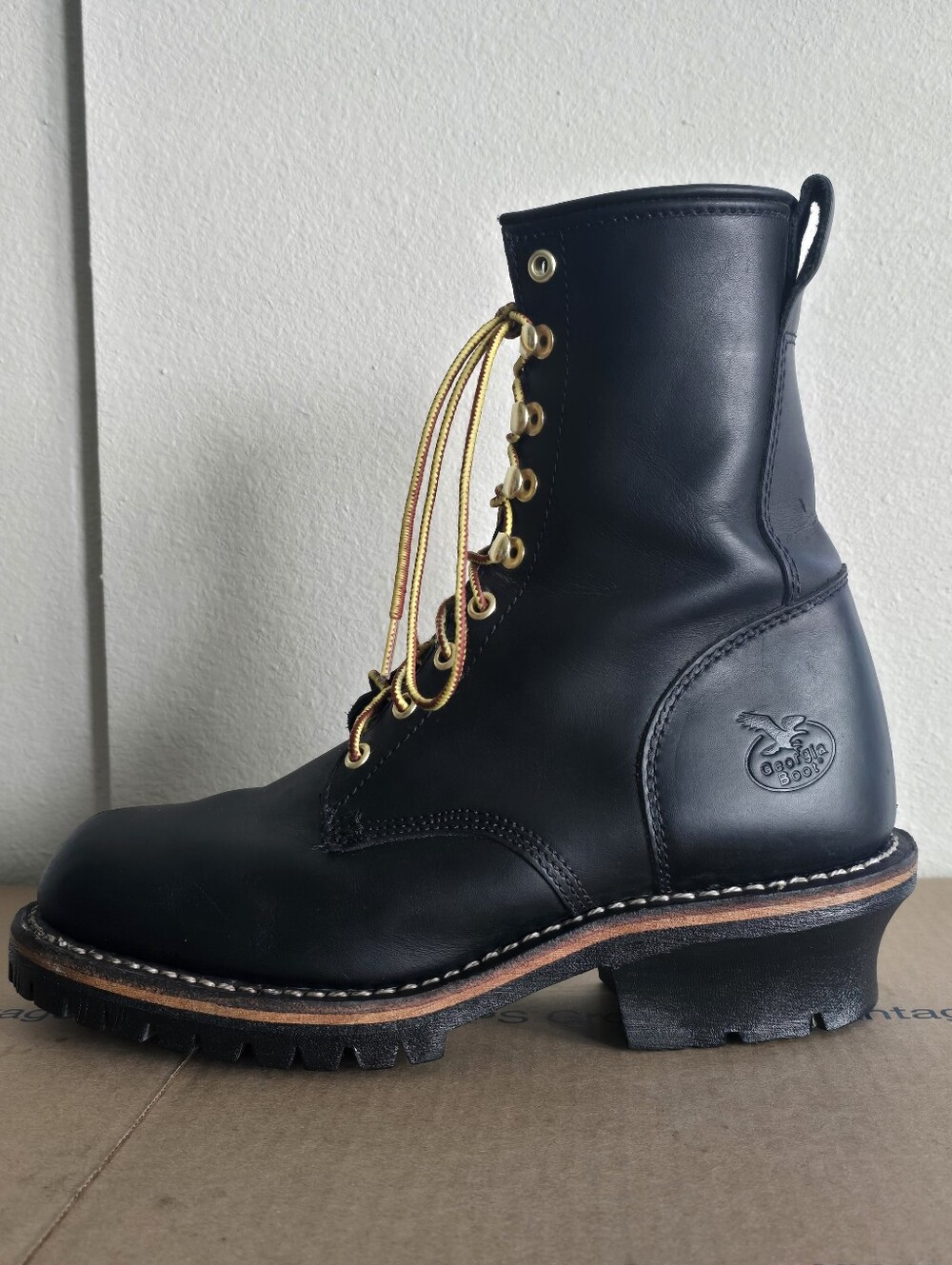 GEORGIA BOOT Men's 9M LOGGER G8100 Black